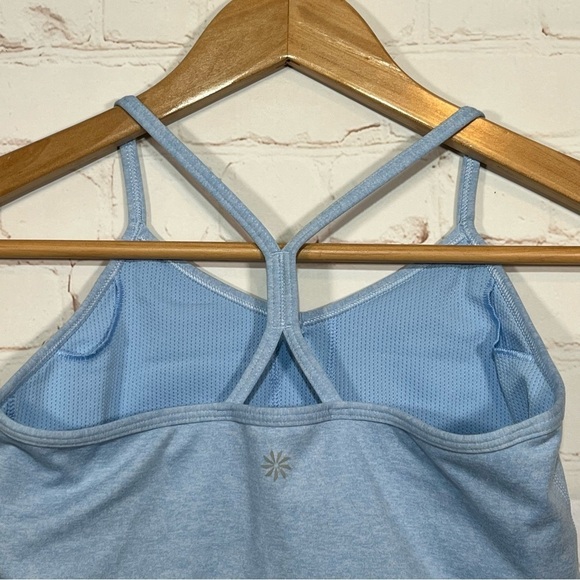 Athleta Girl Top Size Large 12 Blue Athletic Cheer Yoga Sports Cami - Picture 2 of 8